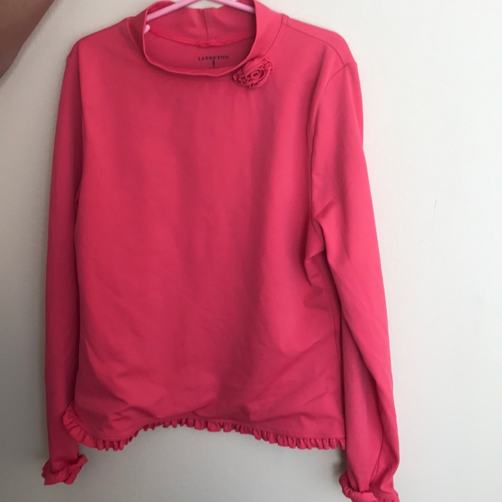 Lands end swim shirt girls Sz 10-12